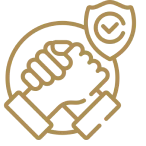 Secure partnership illustration